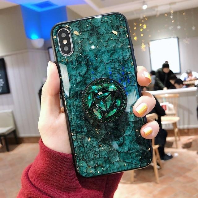 Hanna - Marble Glitter iPhone Mobile Cover | Bowlift