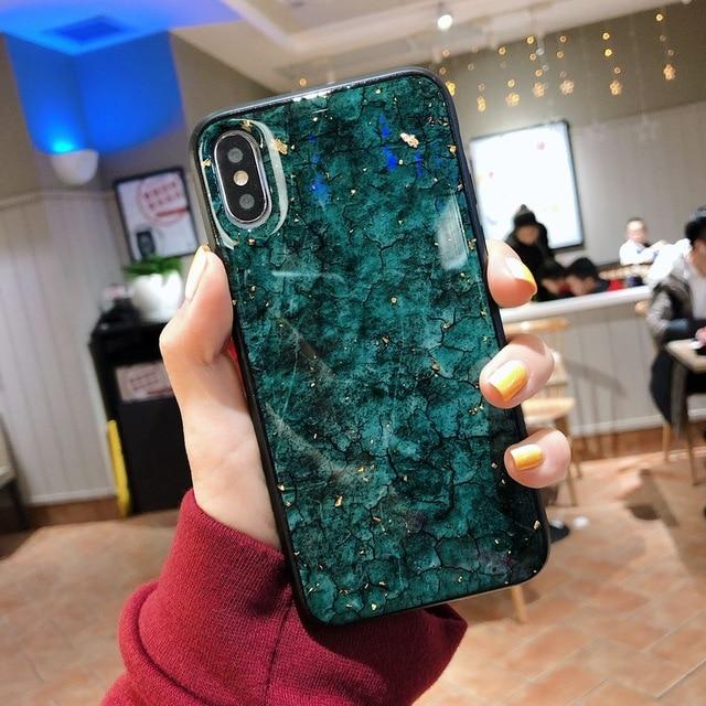 Hanna - Marble Glitter iPhone Mobile Cover | Bowlift