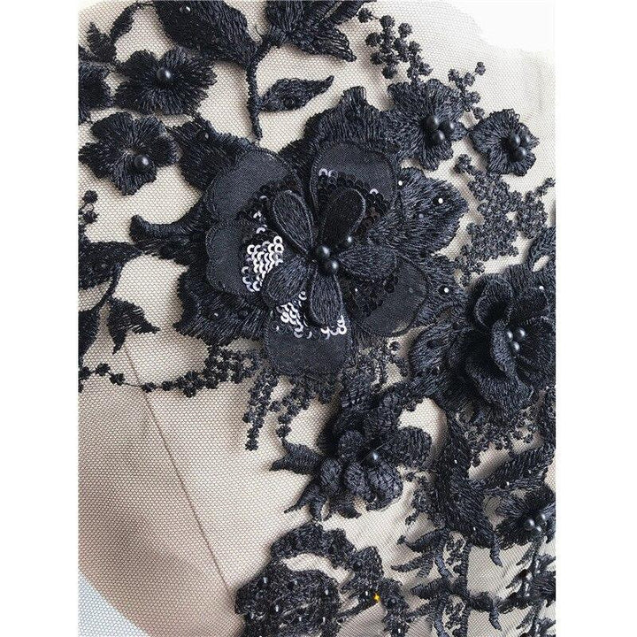 Embroidered Beaded Flower Sew-able Patch | Bowlift