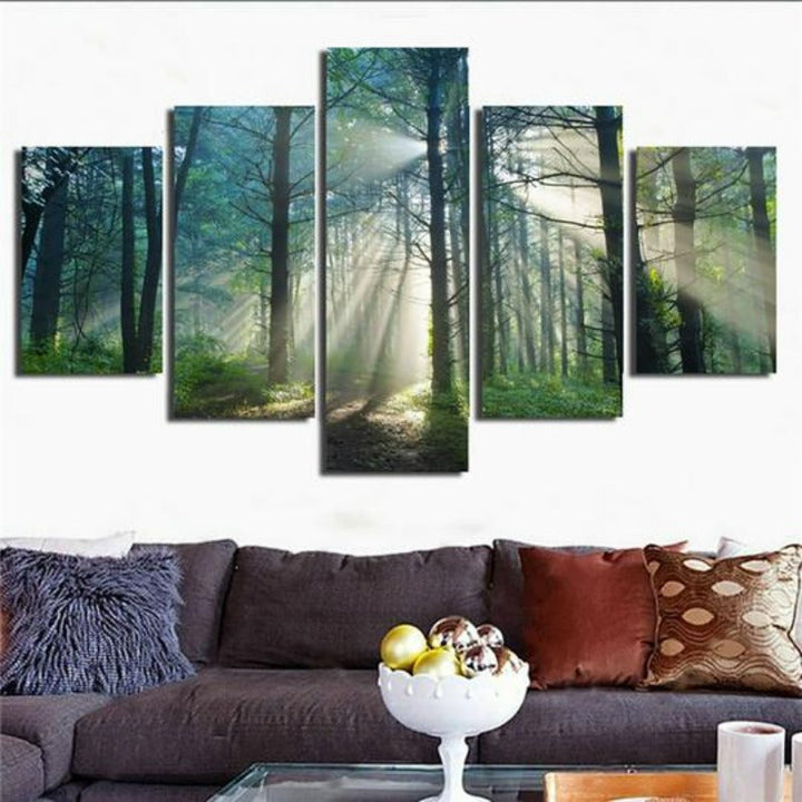 Natural Forest - Canvas Wall Art Painting | Bowlift