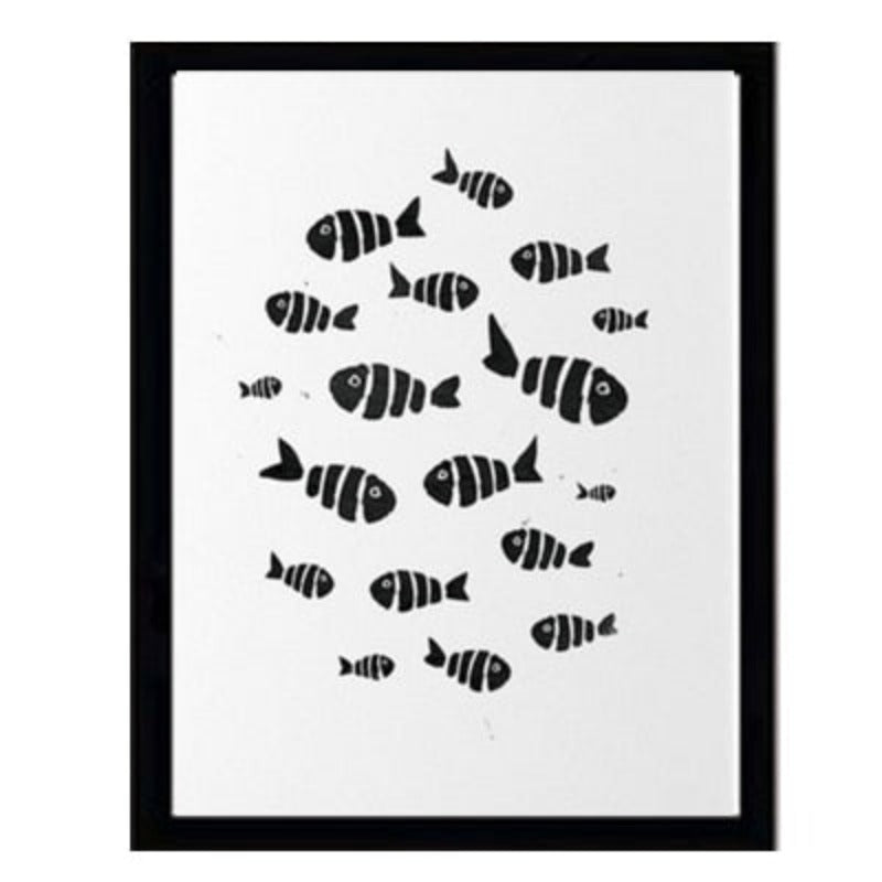 Minimalist Black And White Inspiring Letters - Canvas Wall Art Painting | Bowlift