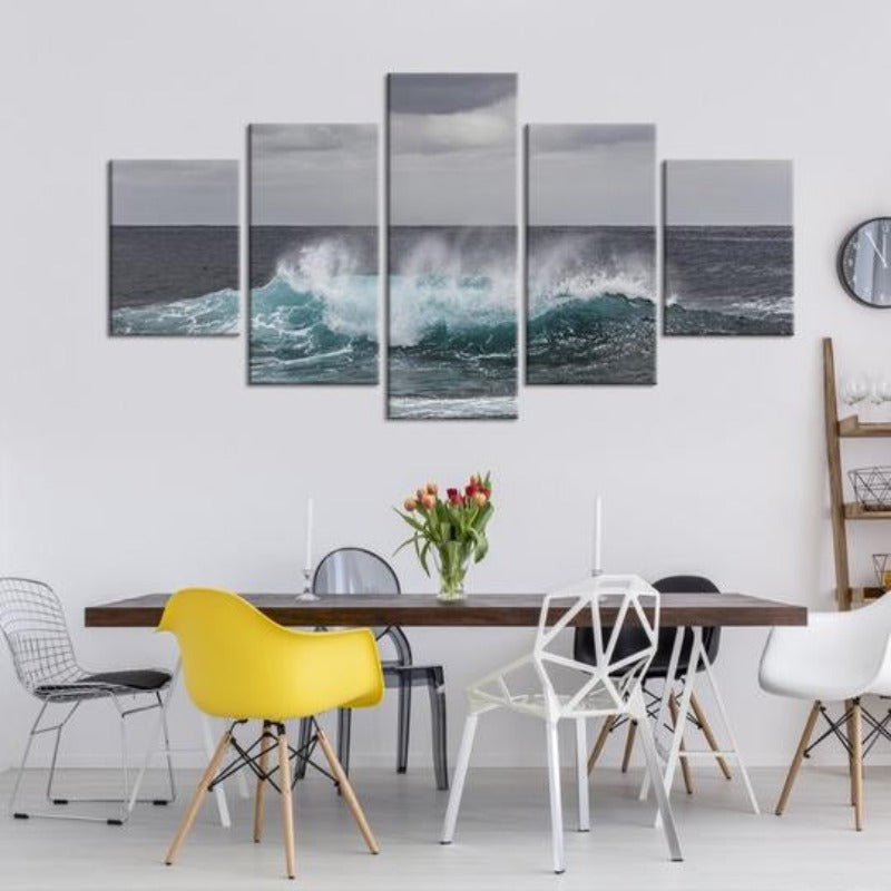 Ocean Waves - Canvas Wall Art Painting | Bowlift