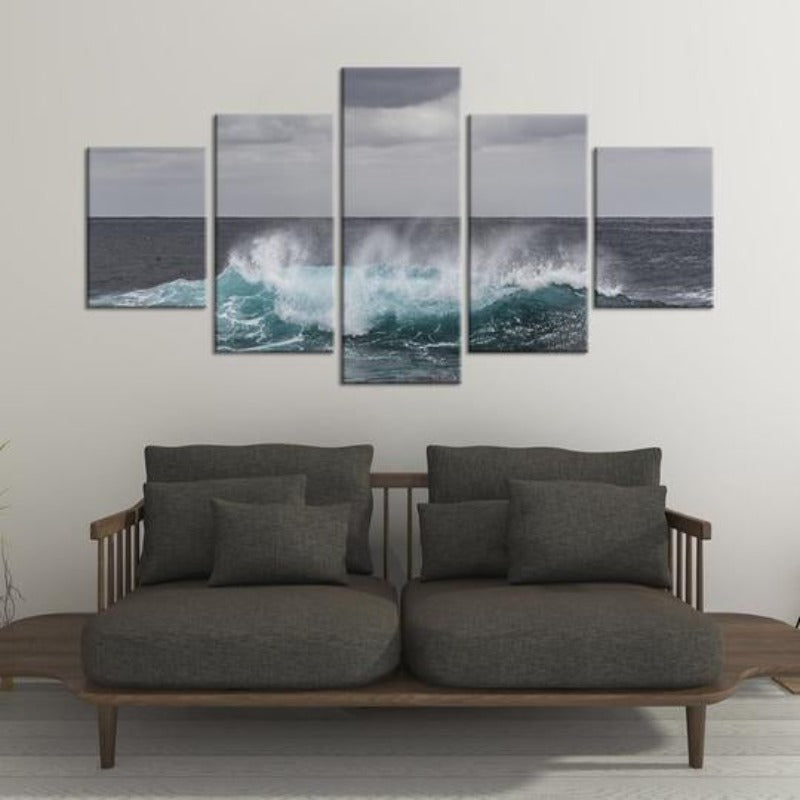 Ocean Waves - Canvas Wall Art Painting | Bowlift