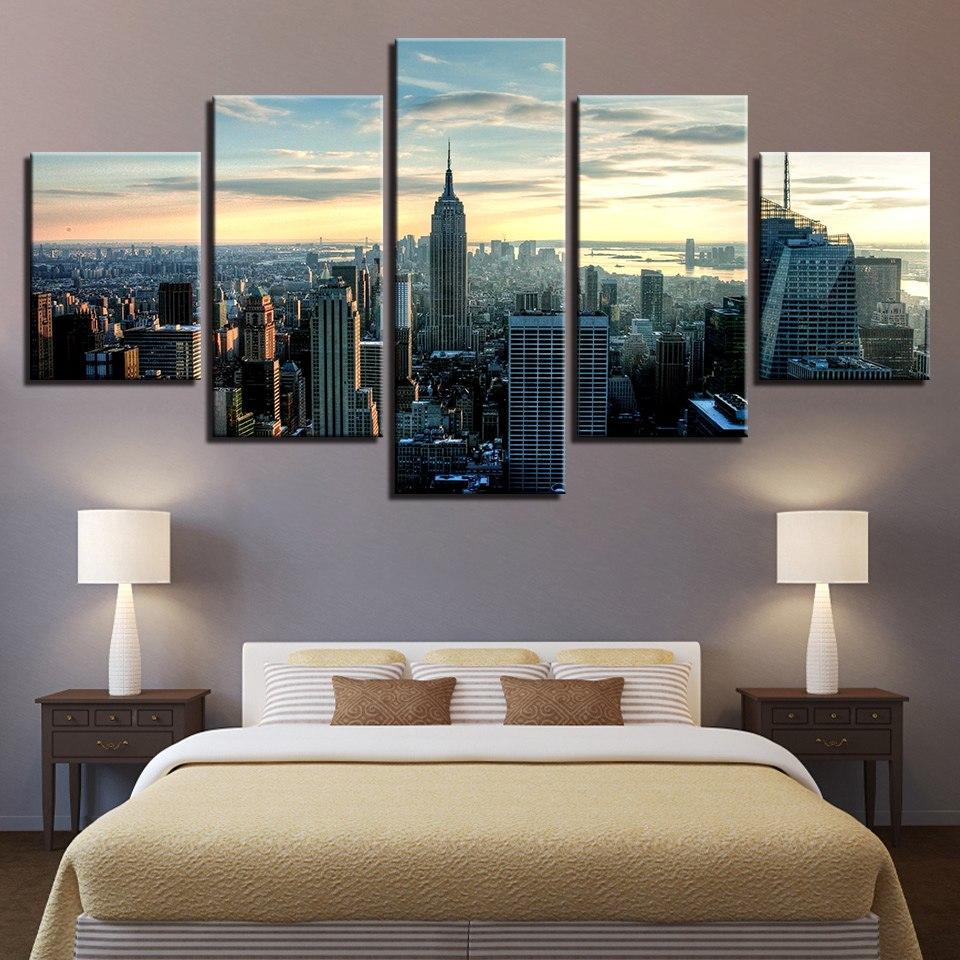 New York City Skyline- Canvas Wall Art Painting | Bowlift