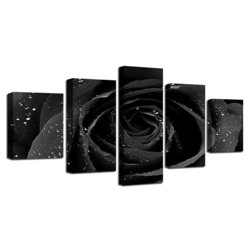 Black Rose - Canvas Wall Art Painting | Bowlift