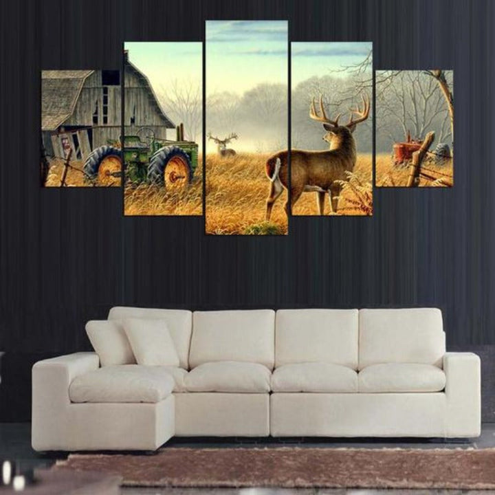 Whitetail Deer - Canvas Wall Art Painting | Bowlift