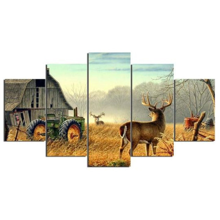 Whitetail Deer - Canvas Wall Art Painting | Bowlift