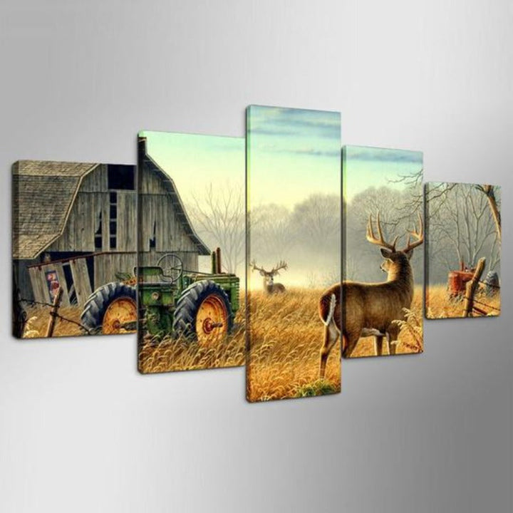 Whitetail Deer - Canvas Wall Art Painting | Bowlift