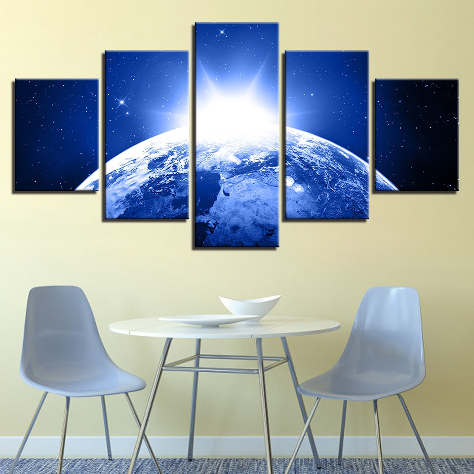 Earth Universe - Canvas Wall Art Painting | Bowlift