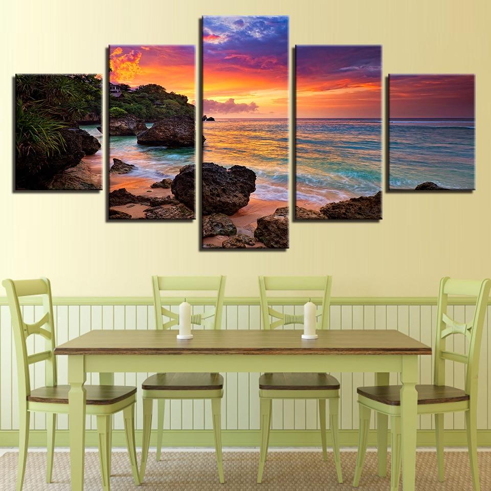 Sunset Glow - Canvas Wall Art Painting | Bowlift