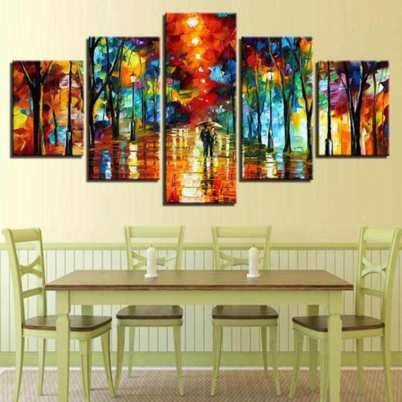 Abstract Multi-Color - Canvas Wall Art Painting | Bowlift