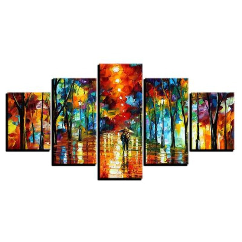 Abstract Multi-Color - Canvas Wall Art Painting | Bowlift