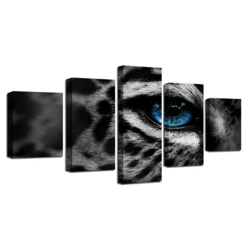 Leopard Blue Eyes - Canvas Wall Art Painting | Bowlift