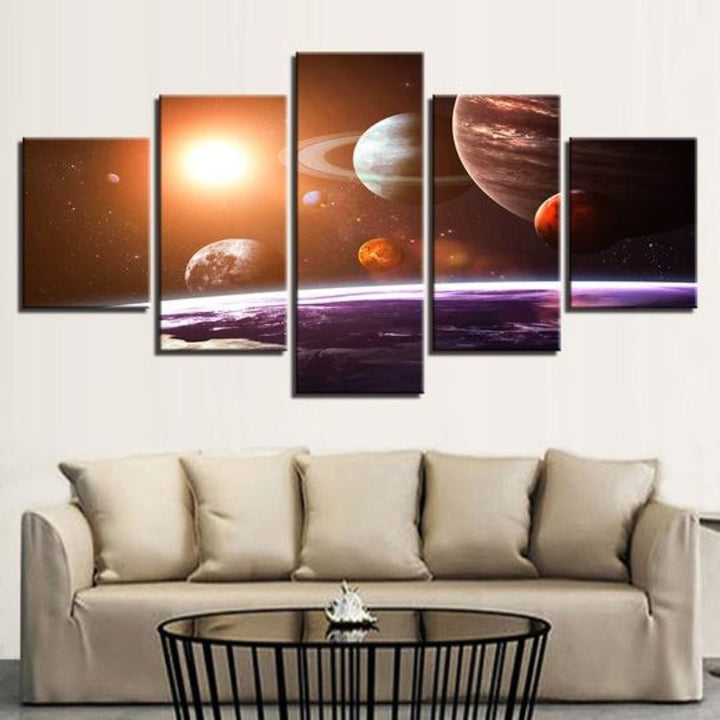 Solar System - Canvas Wall Art Painting | Bowlift