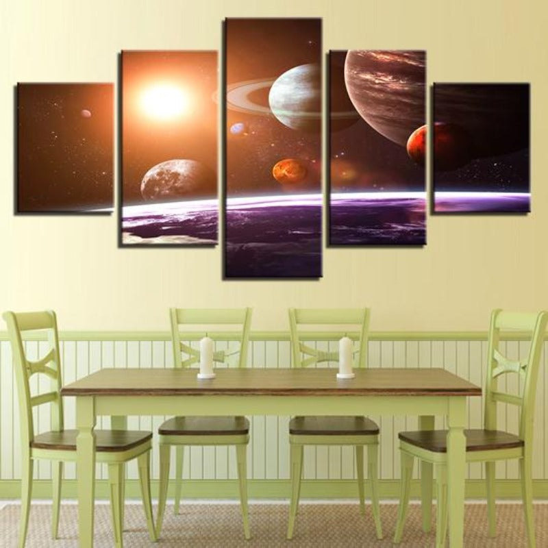 Solar System - Canvas Wall Art Painting | Bowlift