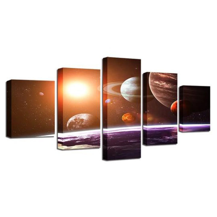 Solar System - Canvas Wall Art Painting | Bowlift