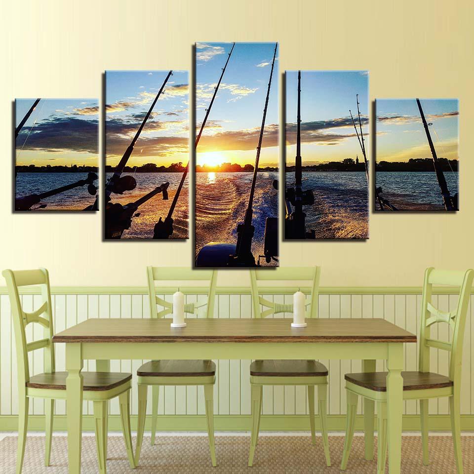 Fishing Rod - Canvas Wall Art Painting | Bowlift
