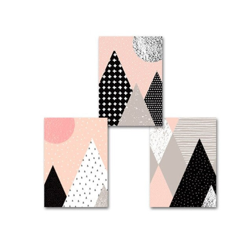Pop Art Mountains - Canvas Wall Art Painting | Bowlift