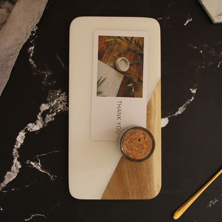 BowLift | Nordic Simple Marble Serving Tray