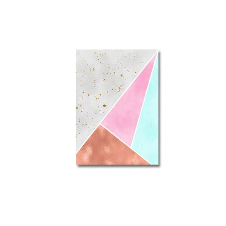 Abstract Geometric Wall Art Prints Vintage Poster - Canvas Wall Art Painting | Bowlift