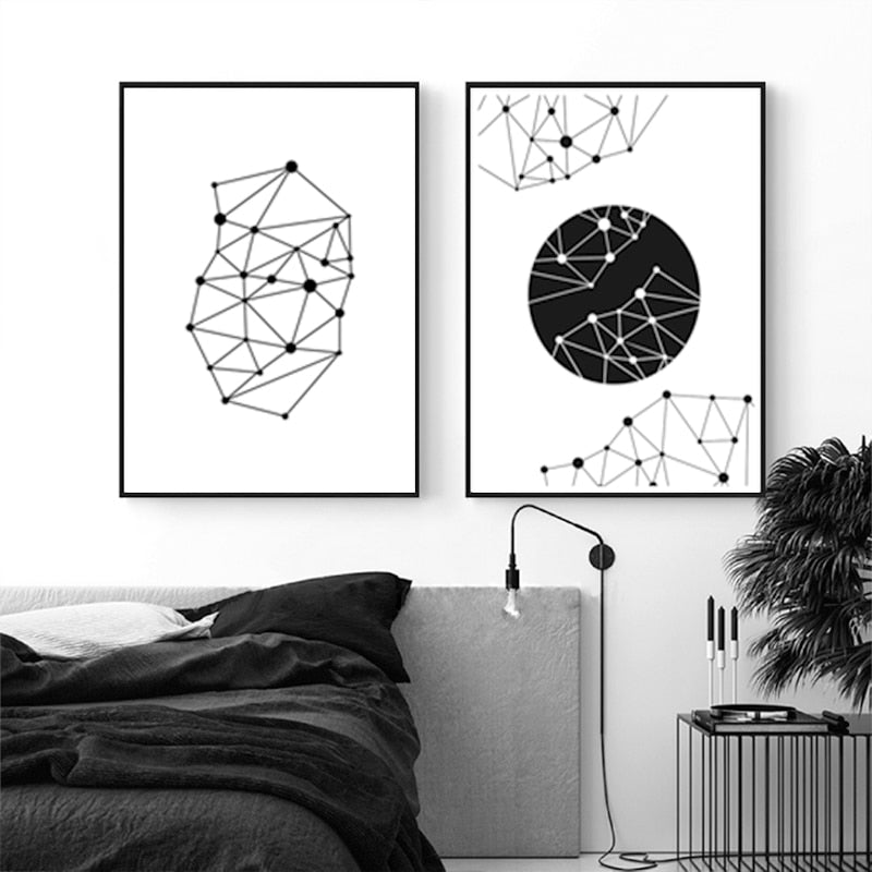 Love For Geometry - Canvas Wall Art Painting | Bowlift