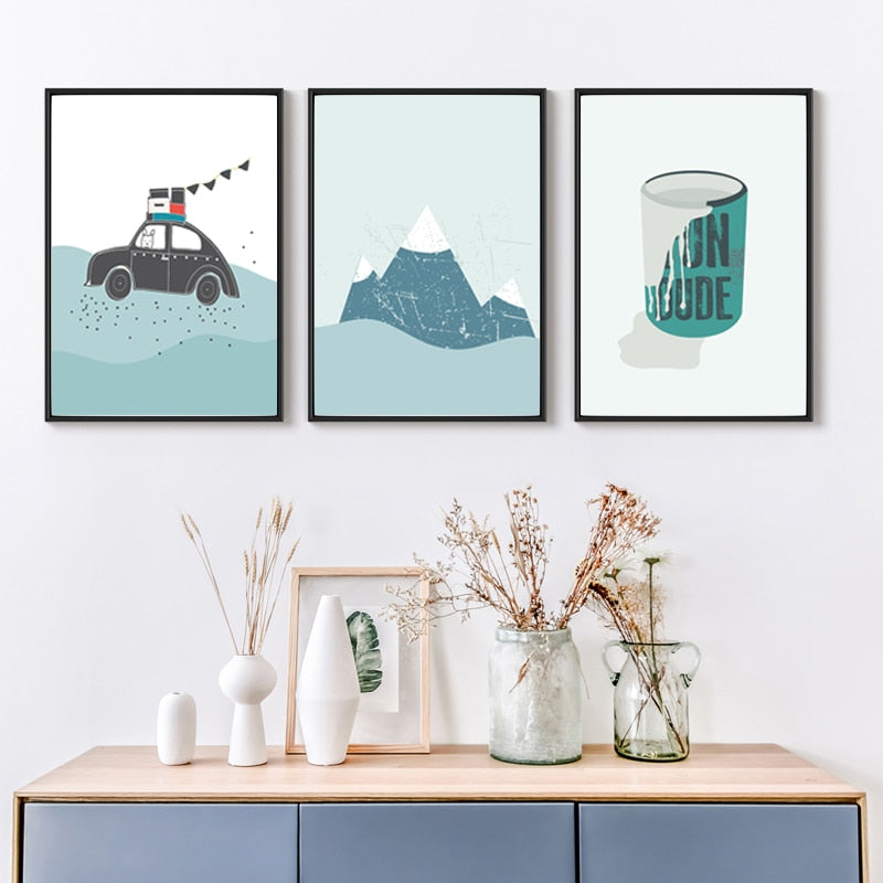 Nursery Wall Art - Canvas Wall Art Painting | Bowlift