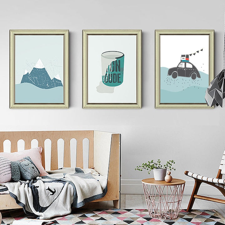 Nursery Wall Art - Canvas Wall Art Painting | Bowlift