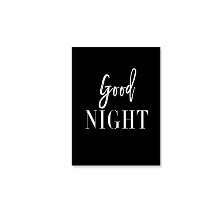 Good Morning Good Night - Canvas Wall Art Painting | Bowlift