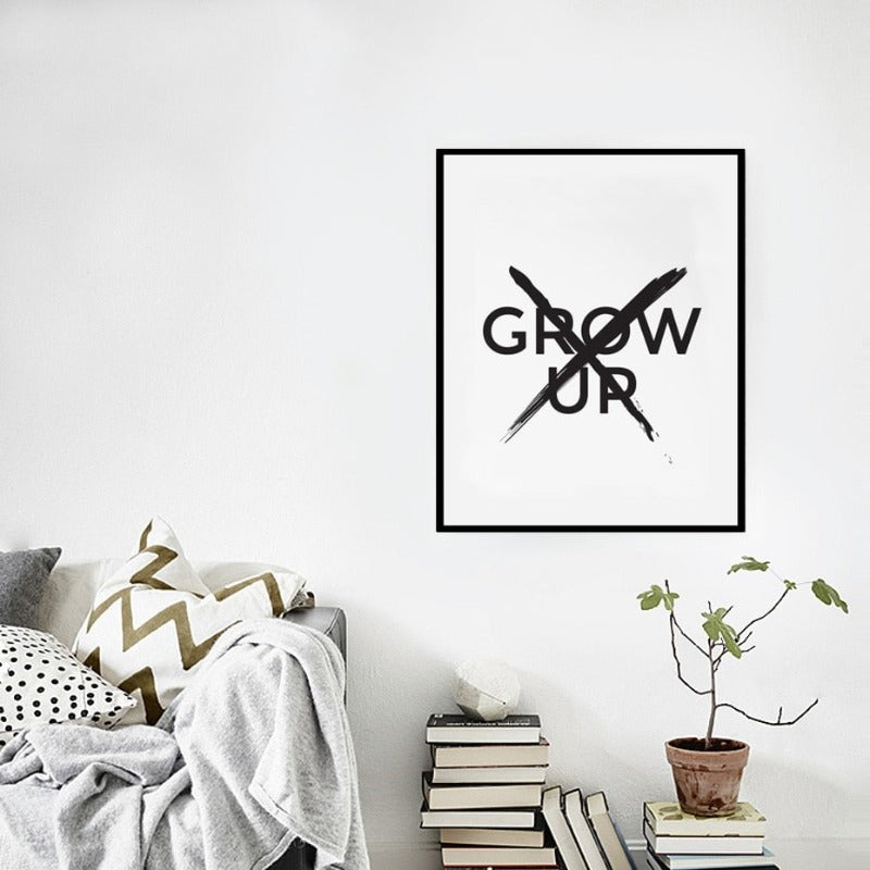 Don't Wanna Grow Up - Canvas Wall Art Painting | Bowlift