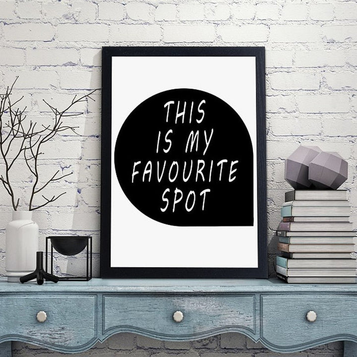 Minimalist Black And White Cartoon Bear Nursery Decor - Canvas Wall Art Painting | Bowlift