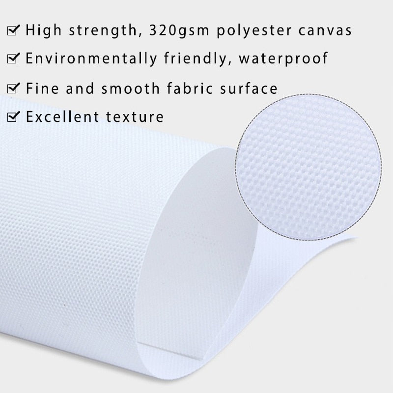 White Leather Poster and Print - Canvas Wall Art Painting | Bowlift