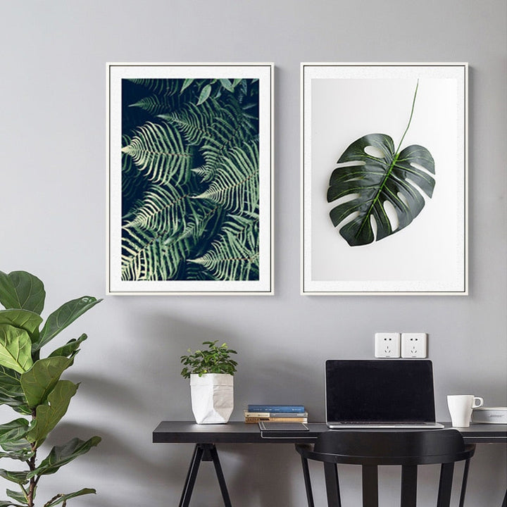 Green Leaves Life - Canvas Wall Art Painting | Bowlift