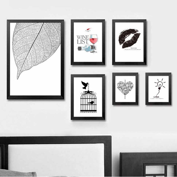 Love Heart Wine Prints Kitchen Posters - Canvas Wall Art Painting | Bowlift