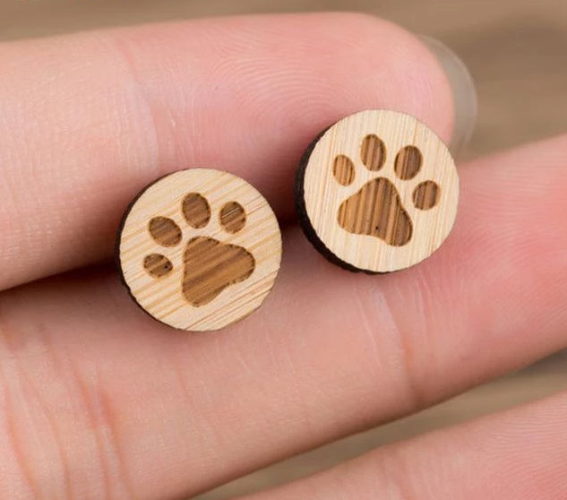 Cute Wooden Stud Earrings | Bowlift