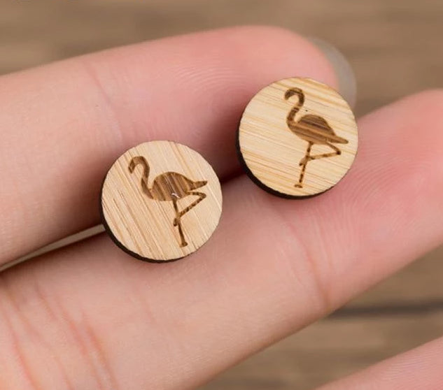 Cute Wooden Stud Earrings | Bowlift
