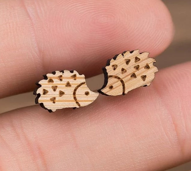 Cute Wooden Stud Earrings | Bowlift
