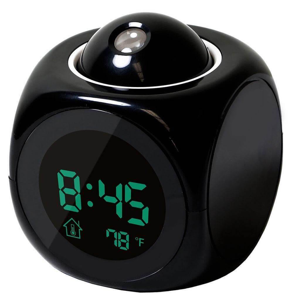 LCD Projection Display Digital Alarm Clock | Bowlift