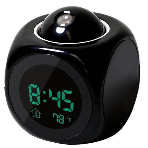 LCD Projection Display Digital Alarm Clock | Bowlift