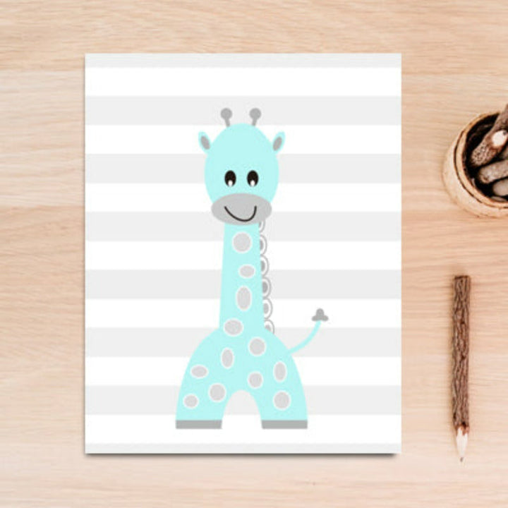 Cute Cartoon Animals - Canvas Wall Art Painting | Bowlift