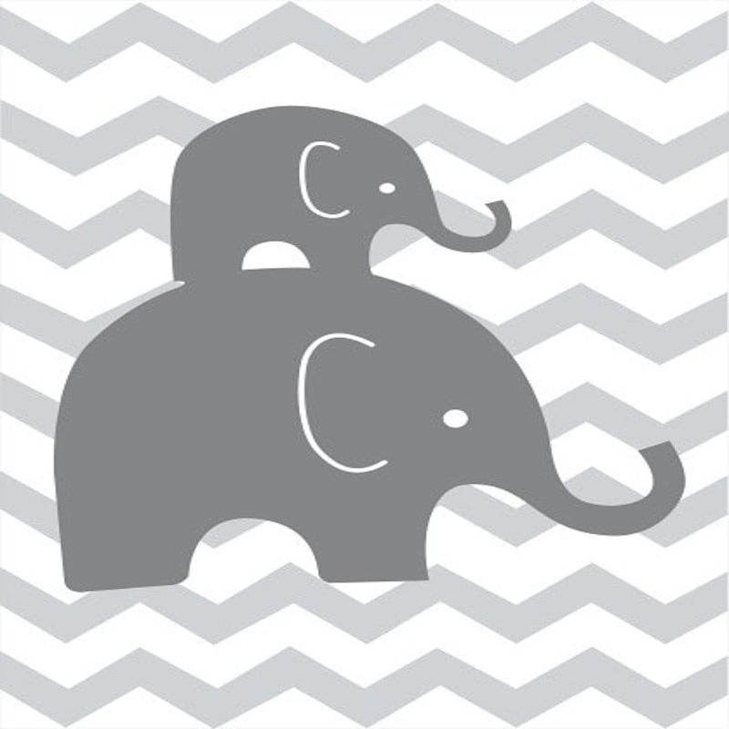 Sweet Elephants - Canvas Wall Art Painting | Bowlift