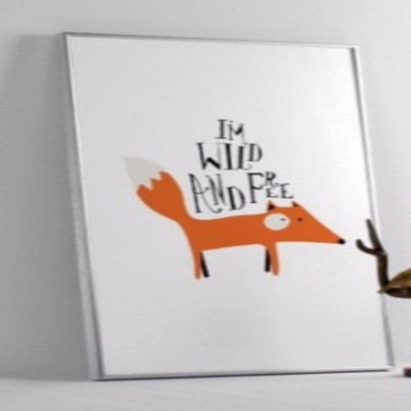 Woodland Fox - Canvas Wall Art Painting | Bowlift