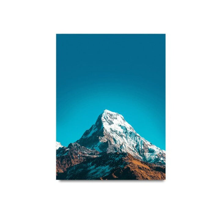 Modern Nordic Mountain Scenery - Canvas Wall Art Painting | Bowlift
