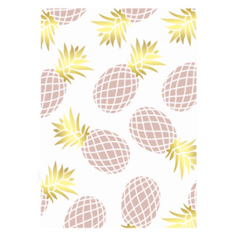 Geometric Leaves Pineapple - Canvas Wall Art Painting | Bowlift
