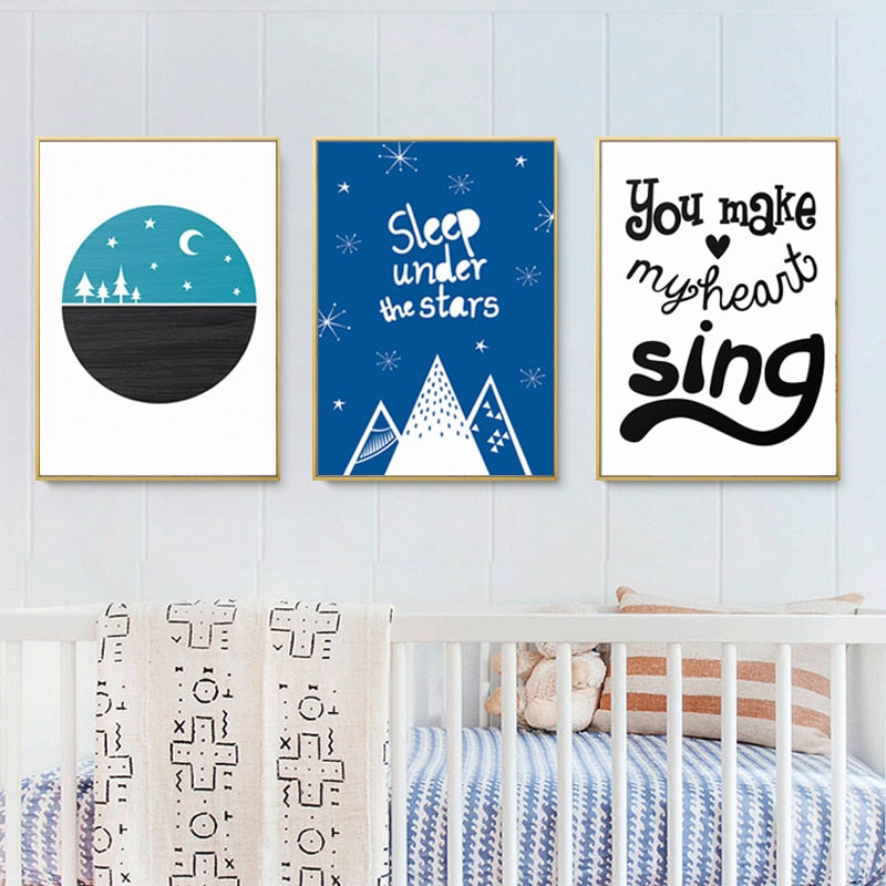 Sleep Under The Stars - Canvas Wall Art Painting | Bowlift