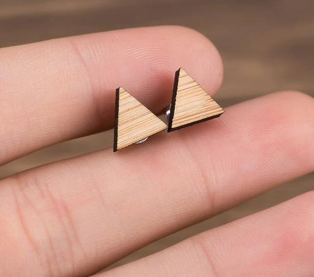 Cute Wooden Stud Earrings | Bowlift