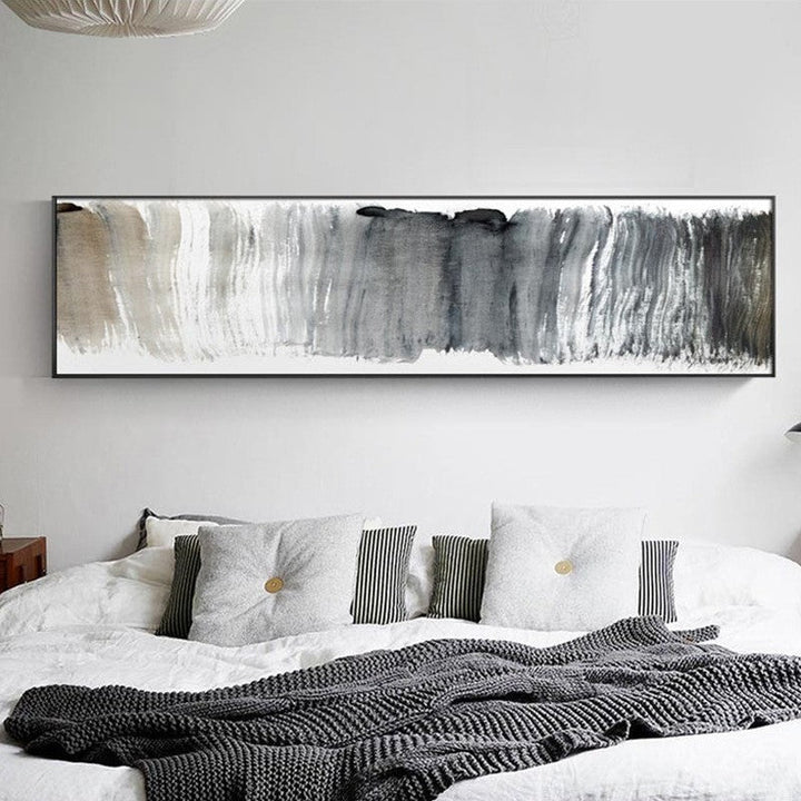 Black And White Panorama - Canvas Wall Art Painting | Bowlift
