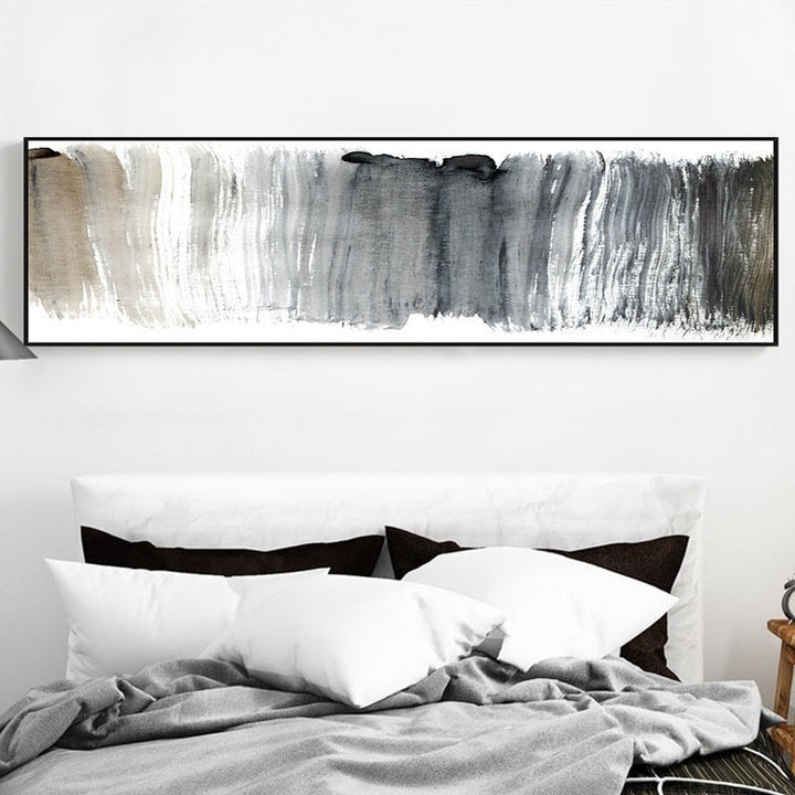 Black And White Panorama - Canvas Wall Art Painting | Bowlift