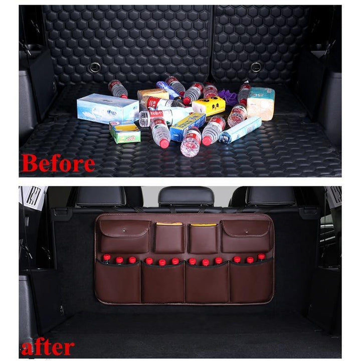 PU Leather Car Trunk Organizer | Bowlift