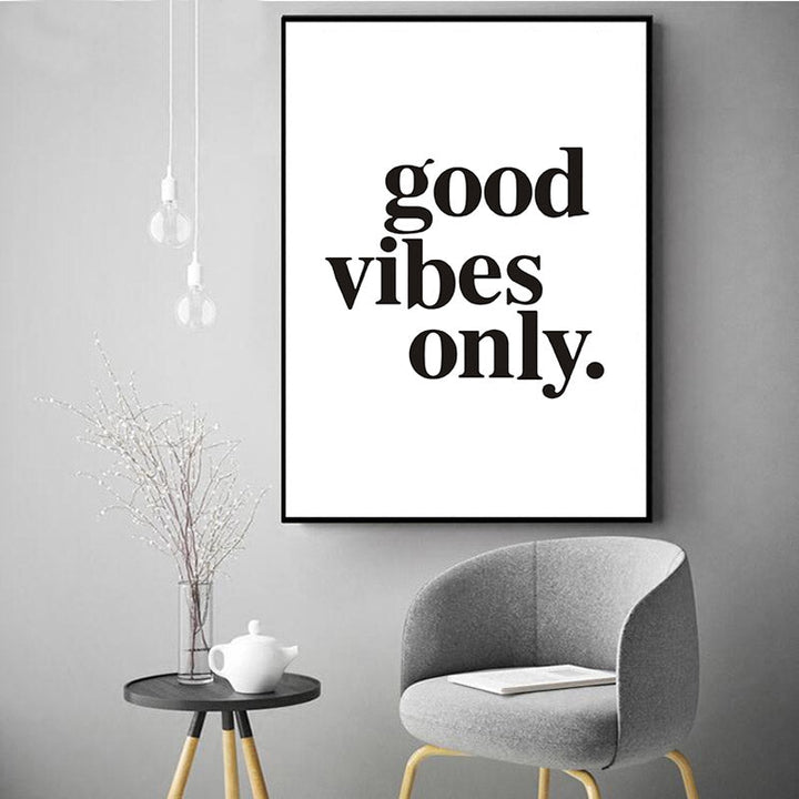 Good vibes only - Canvas Wall Art Painting | Bowlift