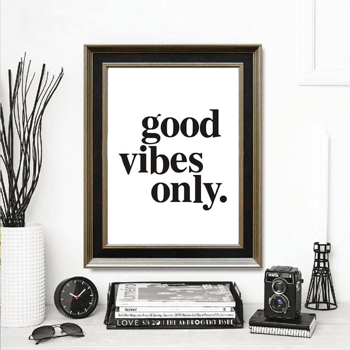 Good vibes only - Canvas Wall Art Painting | Bowlift